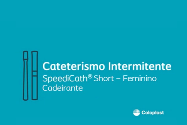 Como usar o SpeediCath Short - Feminino Cadeirante