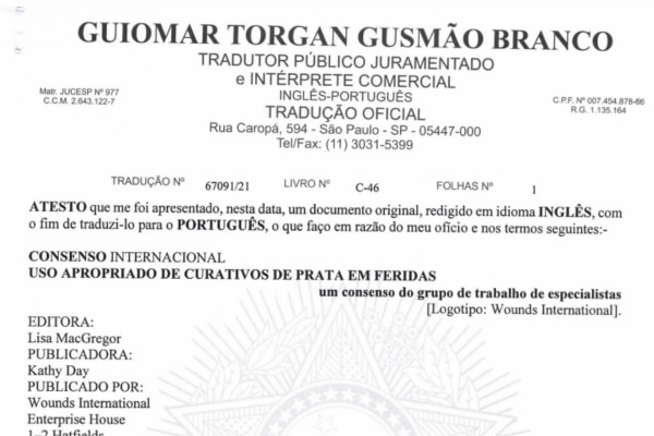 Consenso Internacional Curativos de Prata