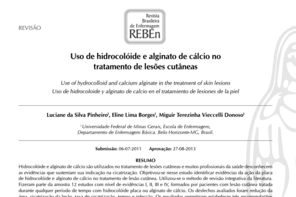Hidrocoloide e Alginato de Cálcio