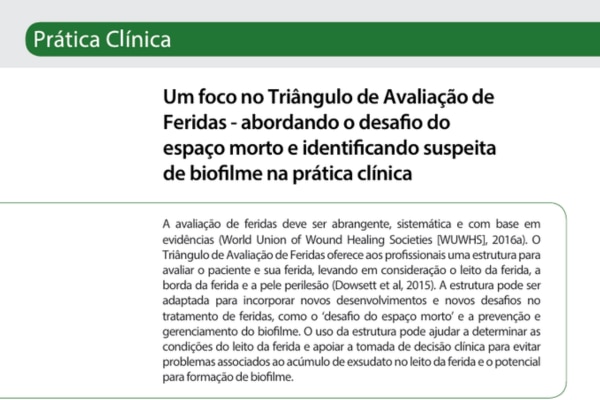 Foco no Triângulo de Avaliação de Feridas