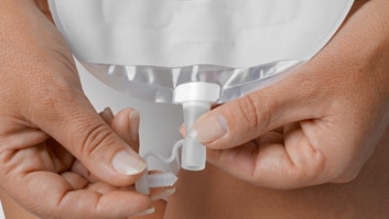 Trocando sua bolsa de urostomia